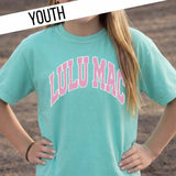 Youth Lulu Mac Dot Chalky Mint Comfort Colors Tshirt