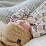 Bamboo Zipper Footie | Camo Cutie