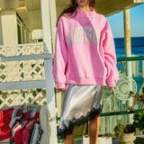 Camo Embroidered Mockneck Sweatshirt