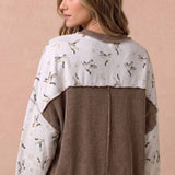 Duck Camo Exposed Seam Sweatshirt