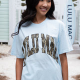 Lulu Mac Mossy Oak Bottomland Adult Chambray Comfort Colors Tshirt