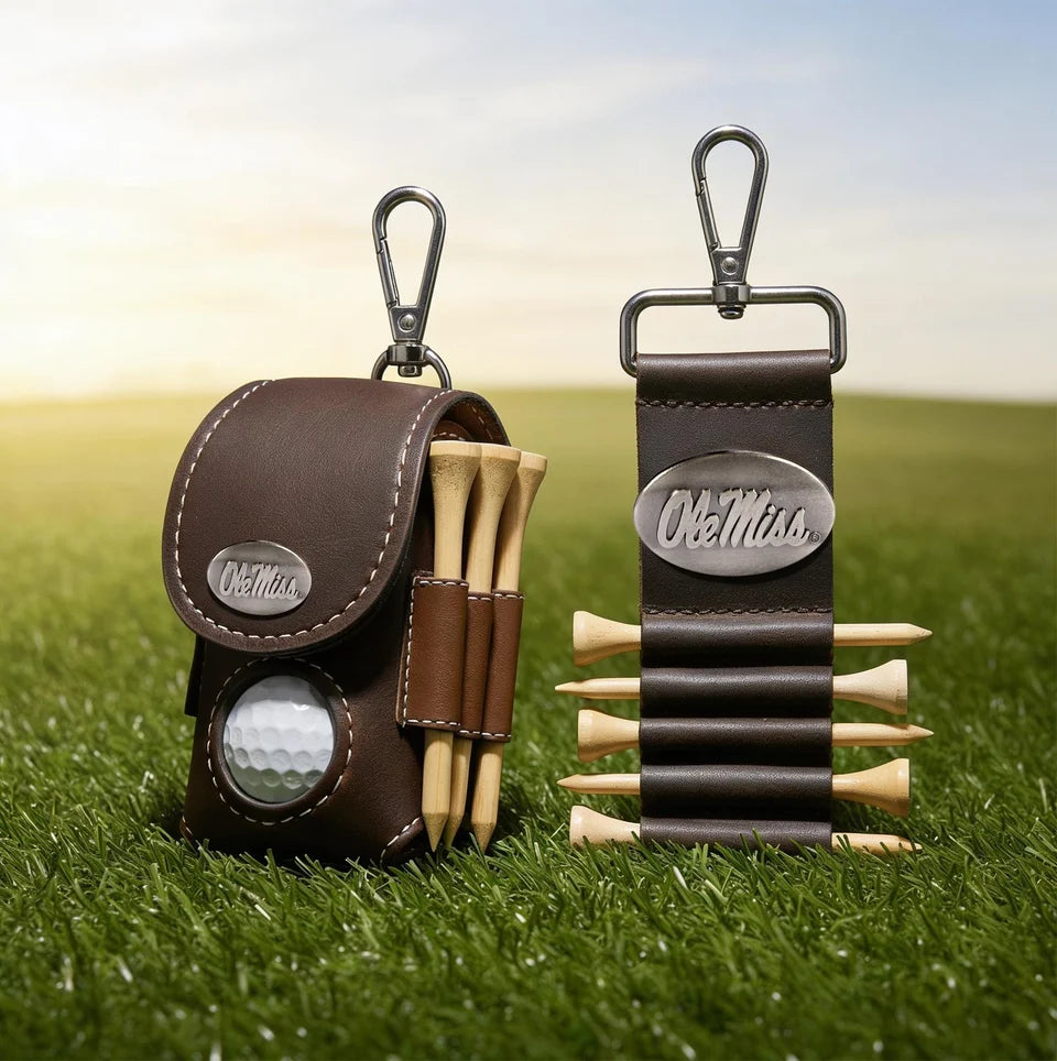 Brown 2-Ball 3-Tee Holder