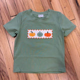 Boys Pumpkin Applique Top