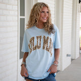 Lulu Mac Leopard Chambray Comfort Colors Tee