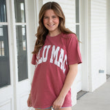 Lulu Mac Crimson Camo Adult Tee