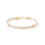 Always a Part of Me Bracelet - 14K Gold Artist Wire and Sterling Silver / 7" - M
